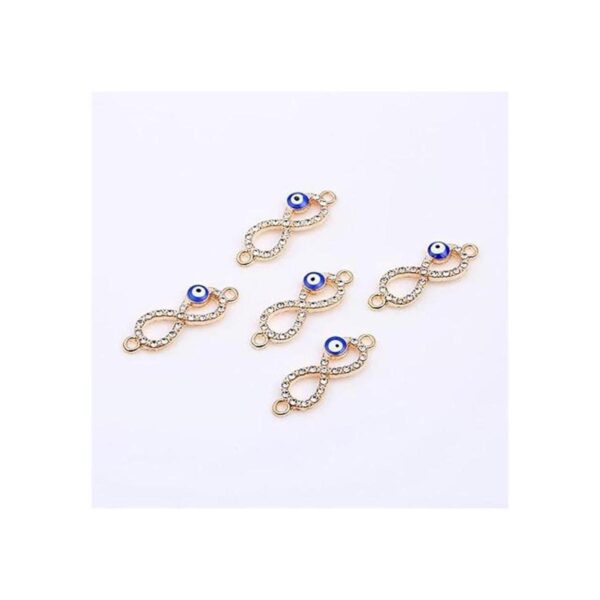 SYBKED Abalorio de conector de mal de ojo 30 piezas de_4