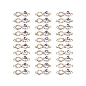 SYBKED Abalorio de conector de mal de ojo 30 piezas de_1