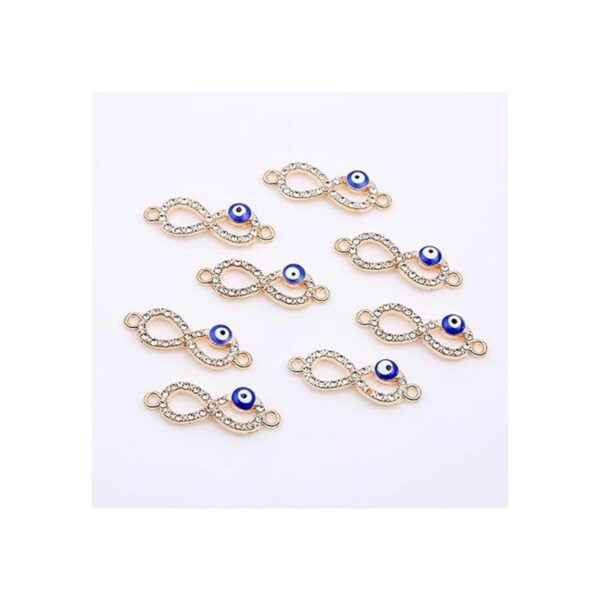 SYBKED Abalorio de conector de mal de ojo 30 piezas de_3