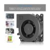 SXDOOL Ventilador de refrigeración de 4.724 in CC 12 V CA_4