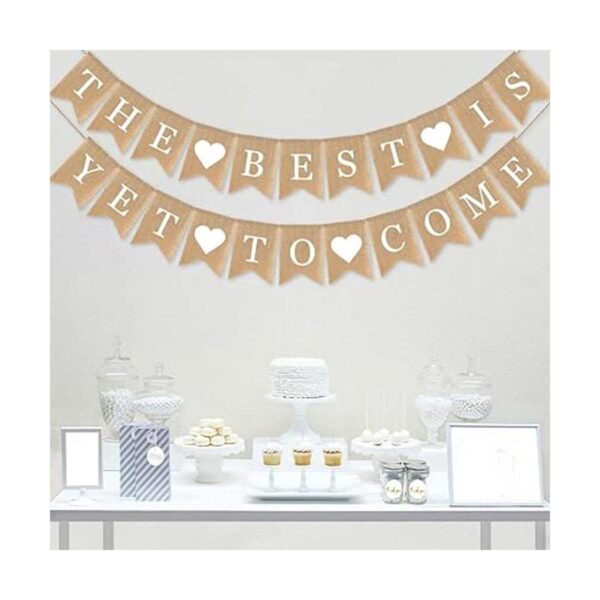 SWYOUN Burlap The Best is Yet to Come Banner Bachelorette_2