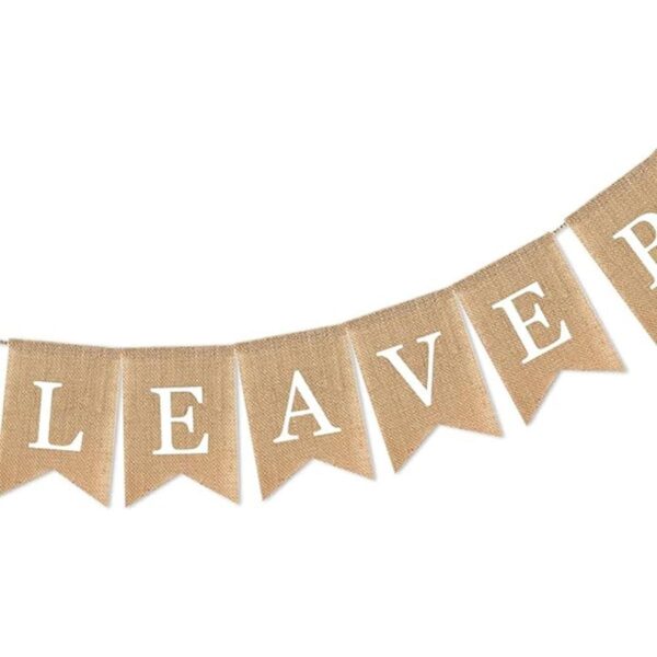 SWYOUN Burlap Please Leave by 9 Banner Inauguración de la_3
