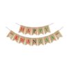 SWYOUN Burlap Happy Kwanzaa Banner Patrimonio Africano_1