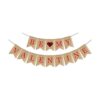 SWYOUN Burlap Be My Valentine Banner Feliz Día de San_1