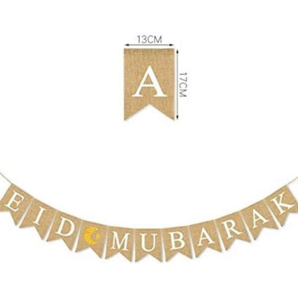 SWYOUN Burlap EID Mubarak Banner Chimenea Fiesta_4