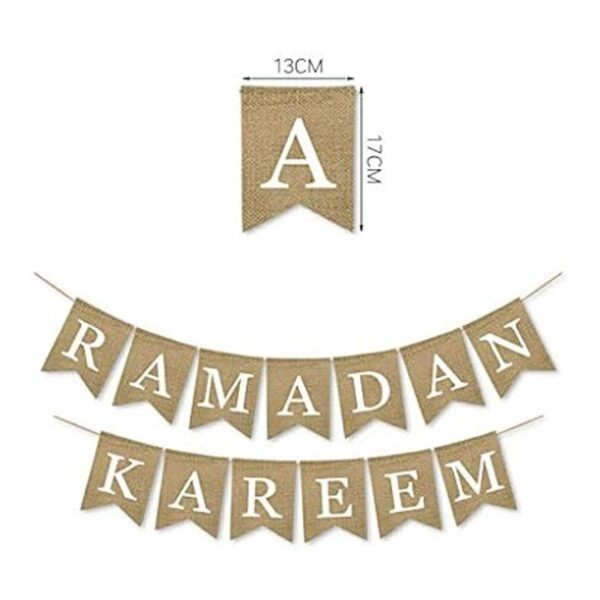 SWYOUN Arpillera Ramadan Kareem Decoración de chimenea_4