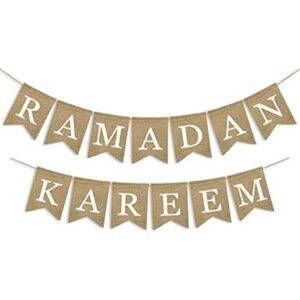 SWYOUN Arpillera Ramadan Kareem Decoración de chimenea_1