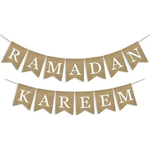 SWYOUN Arpillera Ramadan Kareem Decoración de chimenea_1