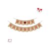 SWYOUN Burlap Be My Valentine Banner Feliz Día de San_5