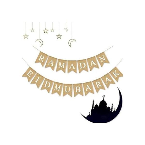 SWYOUN Arpillera Ramadan Eid Mubarak Decoración de_5