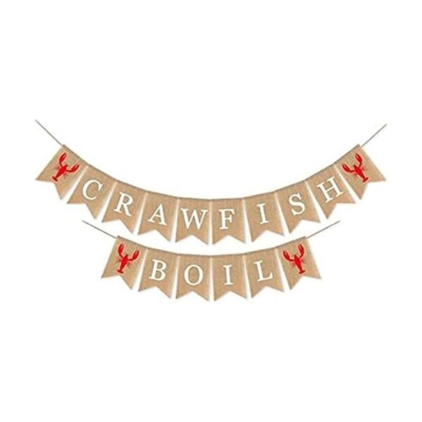 SWYOUN Arpillera Crawfish Boil Banner Verano Fiesta_1