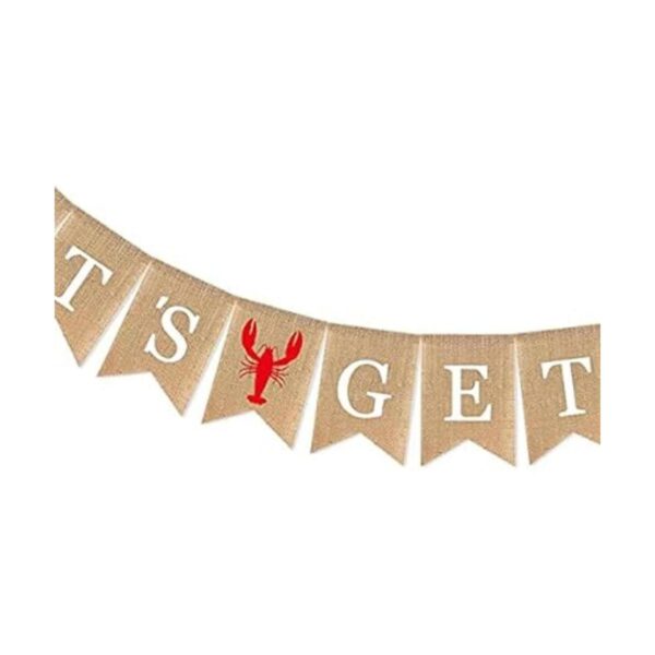 SWYOUN Arpillera Lets Get Cray Banner Verano Crawfish_2