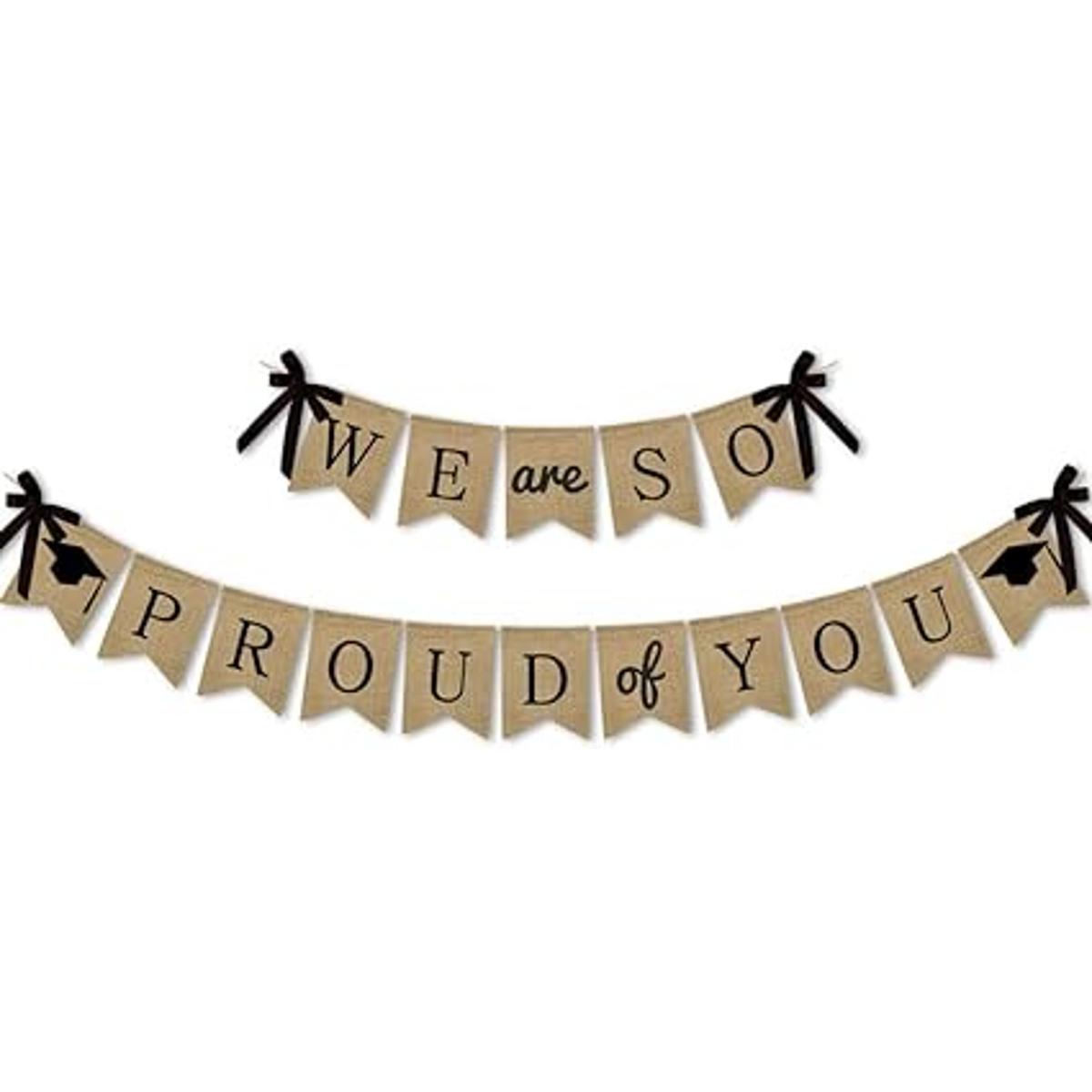 SWYOUN Banner de arpillera con texto en inglés We are So