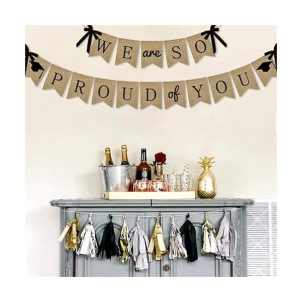 SWYOUN Banner de arpillera con texto en inglés We are So_2