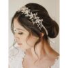 SWEETV Diadema de boda hecha a mano con diamantes de_3