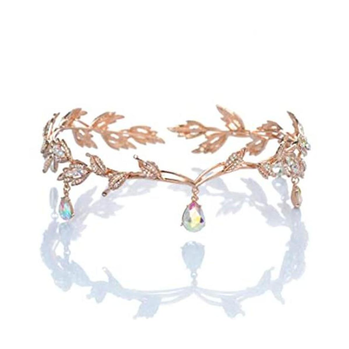 SWEETV Tiaras y coronas para mujer tiara de boda para