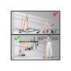 SWANLAKE Sistema de almacenamiento ajustable de 64
