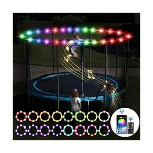 SUVEUS Luces LED impermeables para cama elástica de 16