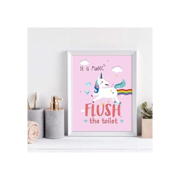 SUUURAOO Juego de 4 estampados de unicornio colorido para_5