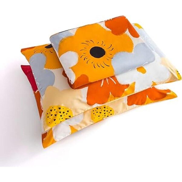 SUSYBAO Juego de funda de edredón floral tamaño Queen