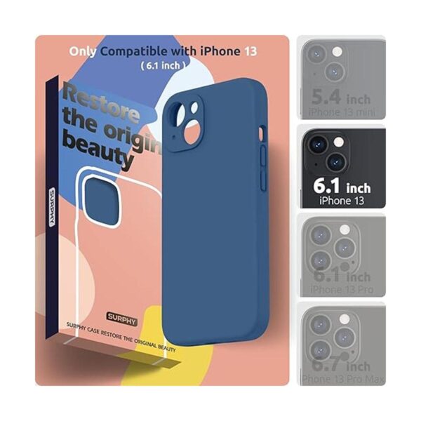 SURPHY Funda de silicona compatible con iPhone 13 6.1_2