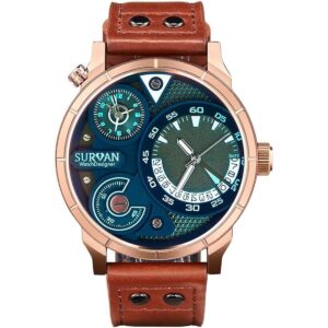 SURVAN WatchDesigner Wrist Watch for Men Genuine Leather_1