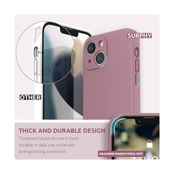 SURPHY Funda de silicona compatible con iPhone 13 Mini_3