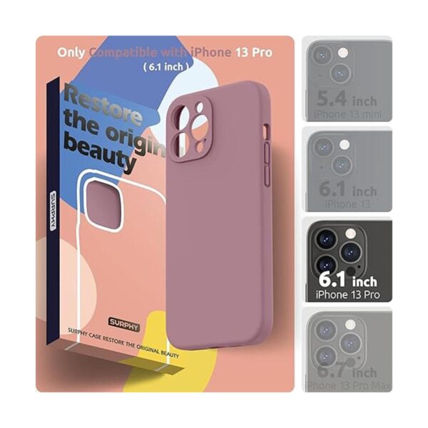 SURPHY funda de silicona compatible con iPhone 13 Pro 6.1_2