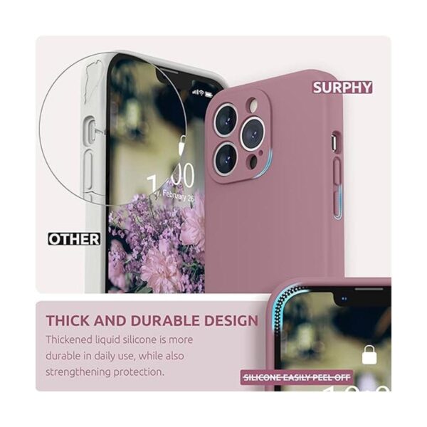 SURPHY funda de silicona compatible con iPhone 13 Pro 6.1_3