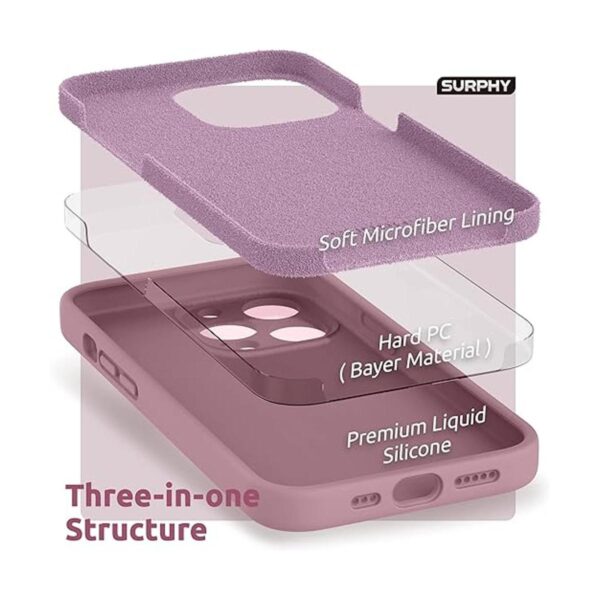 SURPHY funda de silicona compatible con iPhone 13 Pro 6.1_5