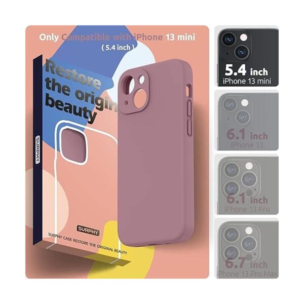 SURPHY Funda de silicona compatible con iPhone 13 Mini_2