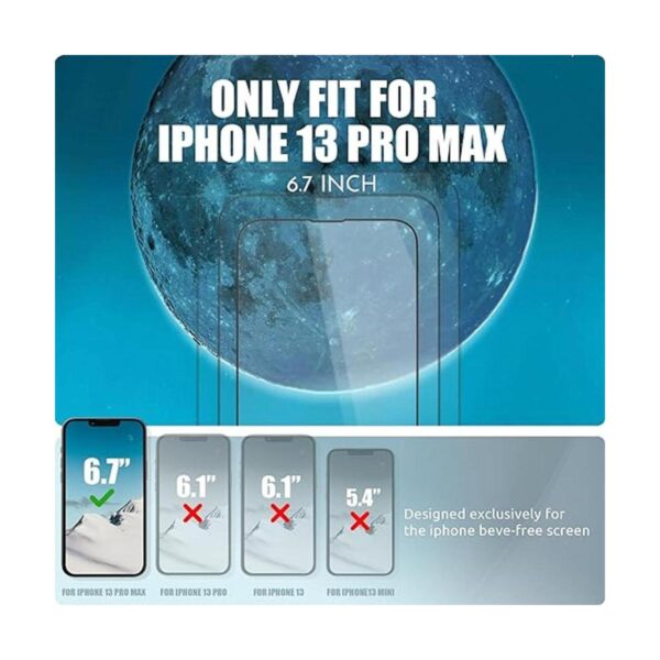 SURPHY Pack de 3 protectores de pantalla para iPhone 13_2