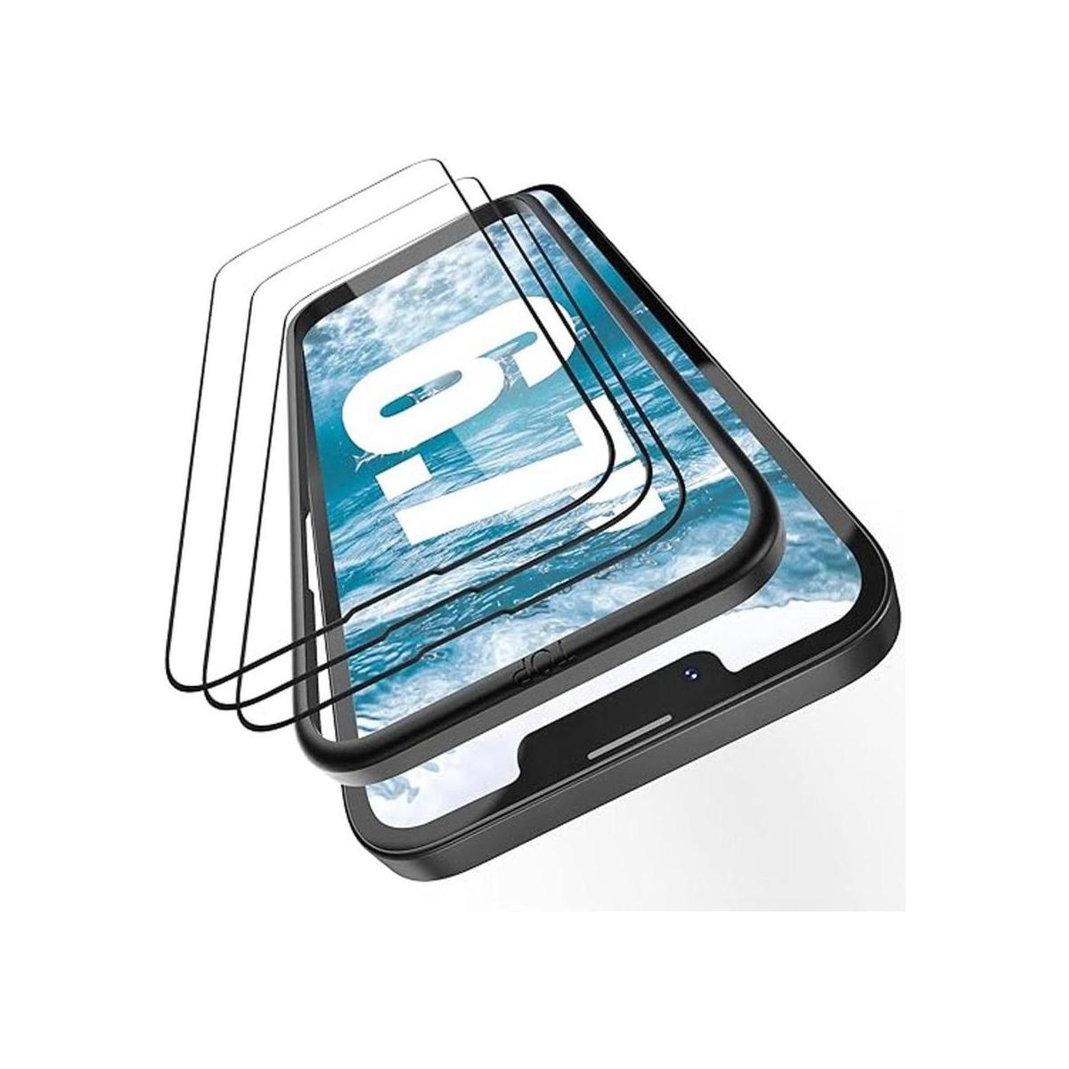 SURPHY Pack de 3 protectores de pantalla para iPhone 13