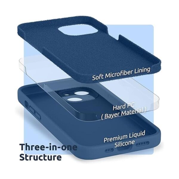 SURPHY Funda de silicona compatible con iPhone 13 6.1_5
