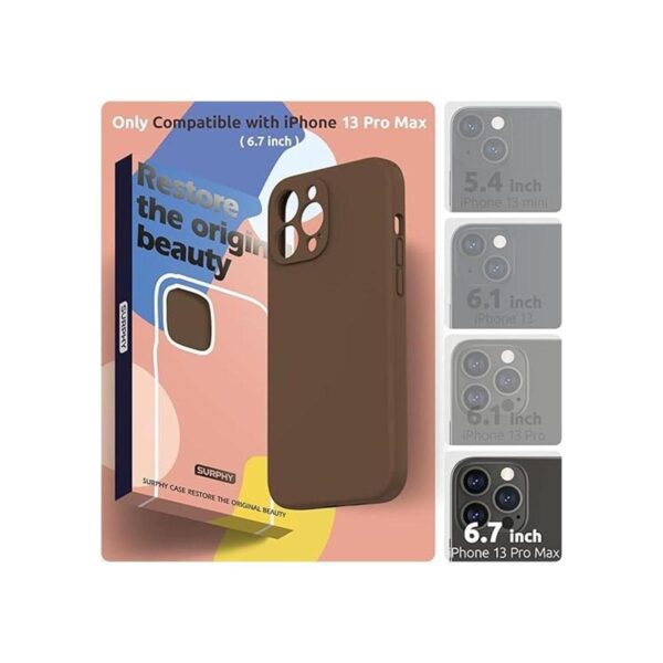 SURPHY Funda de silicona compatible con iPhone 13 Pro_2