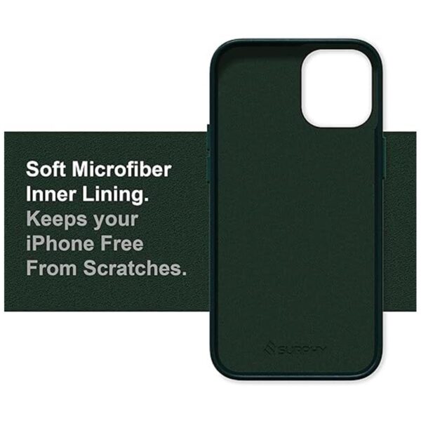 SURPHY Funda de piel sintética compatible con iPhone 12_5