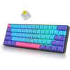 SURMEN Teclado inalámbrico para juegos 60 60 RGB_1