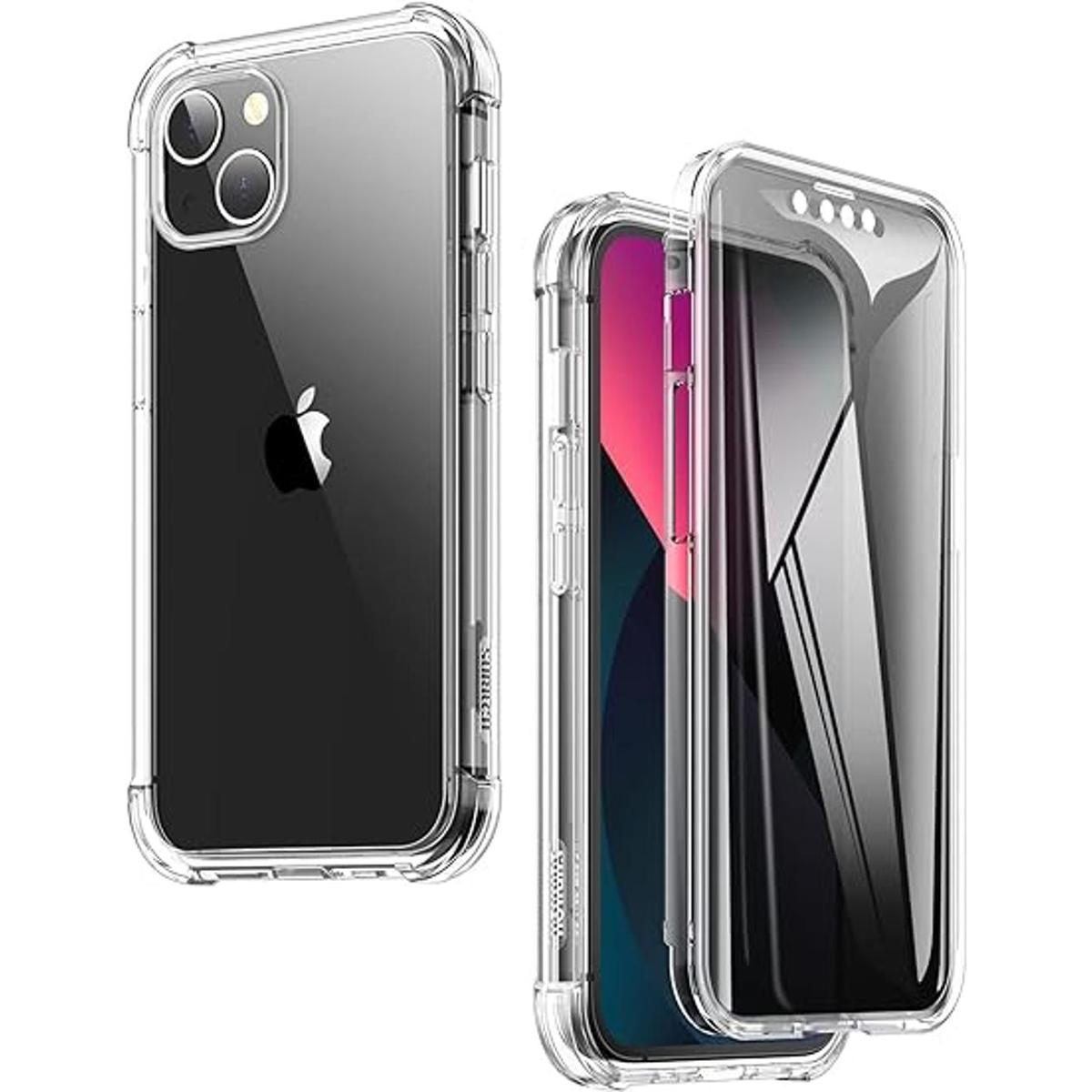 SURITCH Funda transparente compatible con iPhone 13
