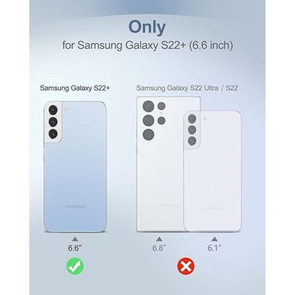 SURITCH Compatible con Galaxy S22 Plus Funda transparente_2