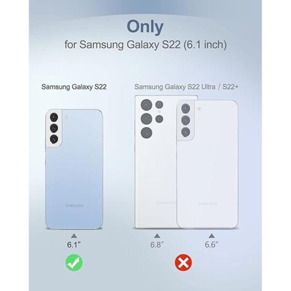 SURITCH Funda transparente compatible con Galaxy S22 5G_2