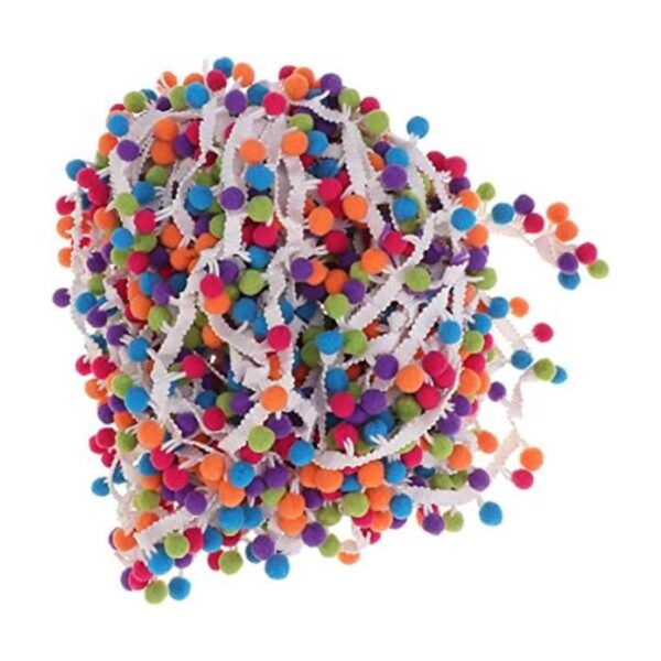 SUPVOX Mini pompones de 14.8 ft para costura y manualidades