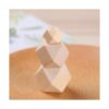 SUPVOX 100 cuentas de madera geométricas facetadas sin