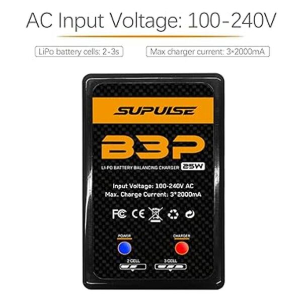 SUPULSE Lipo Charger Quick Charge 25W 2S3S RC Balance_2