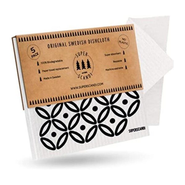 SUPERSCANDI Paquete de 5 3 estampados 2 paños blancos_1
