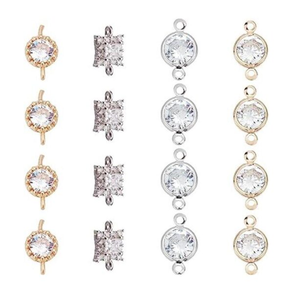 SUPERFINDINGS 32 unidades de 4 estilos de diamantes