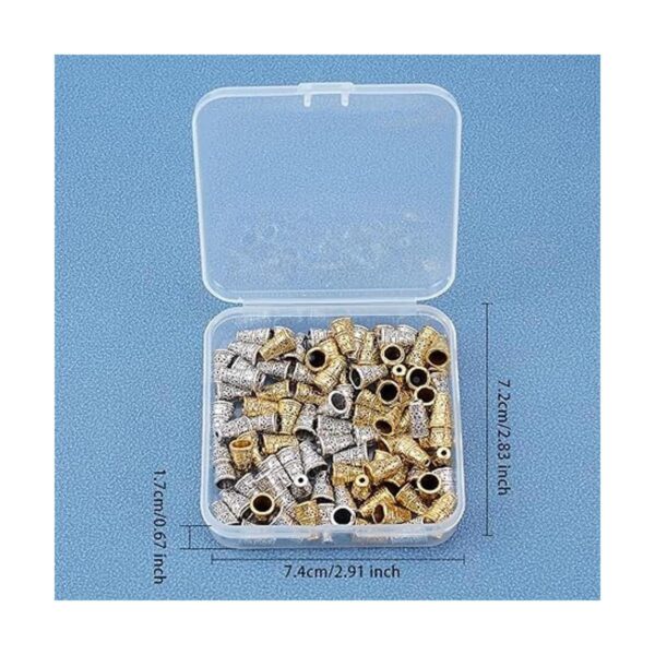 SUPERFINDINGS 100 piezas de cuentas de estilo tibetano de_6