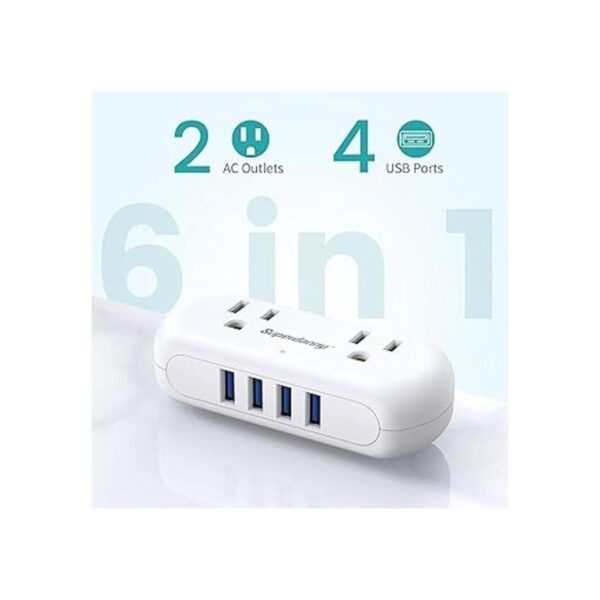 SUPERDANNY Regleta de alimentación con USB mini_2