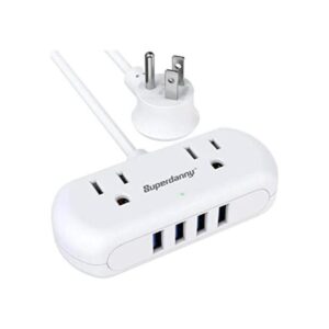 SUPERDANNY Regleta de alimentación con USB mini_1