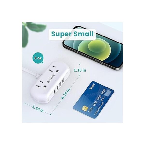 SUPERDANNY Regleta de alimentación con USB mini_4