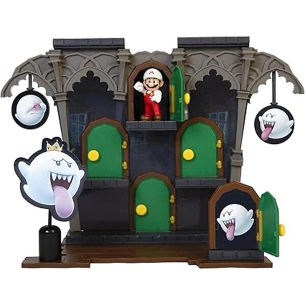 SUPER MARIO Juego de figuras de acción Deluxe Boo Mansion_3